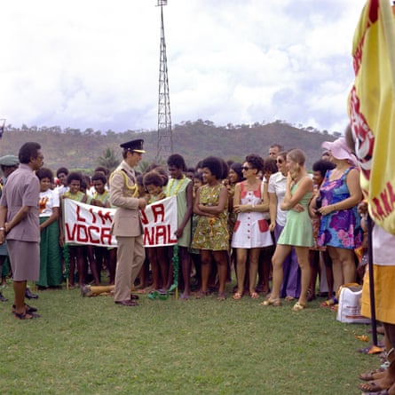 Papua New Guinea Independence Day celebrations, 1975. Prince Charles