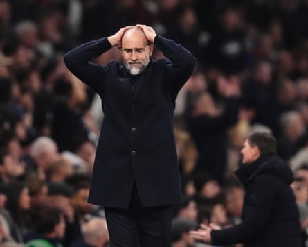 Tottenham Hotspur manager Igor Tudor reacts on the touchline with his hands on his head during the Premier League match against Crystal Palace