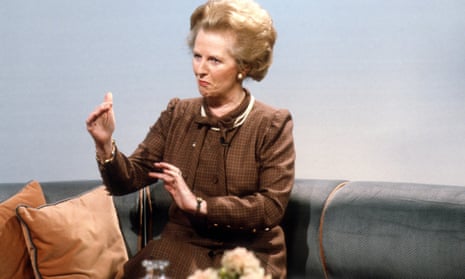 Big presence … Margaret Thatcher.