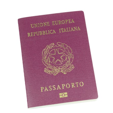 An Italian passport