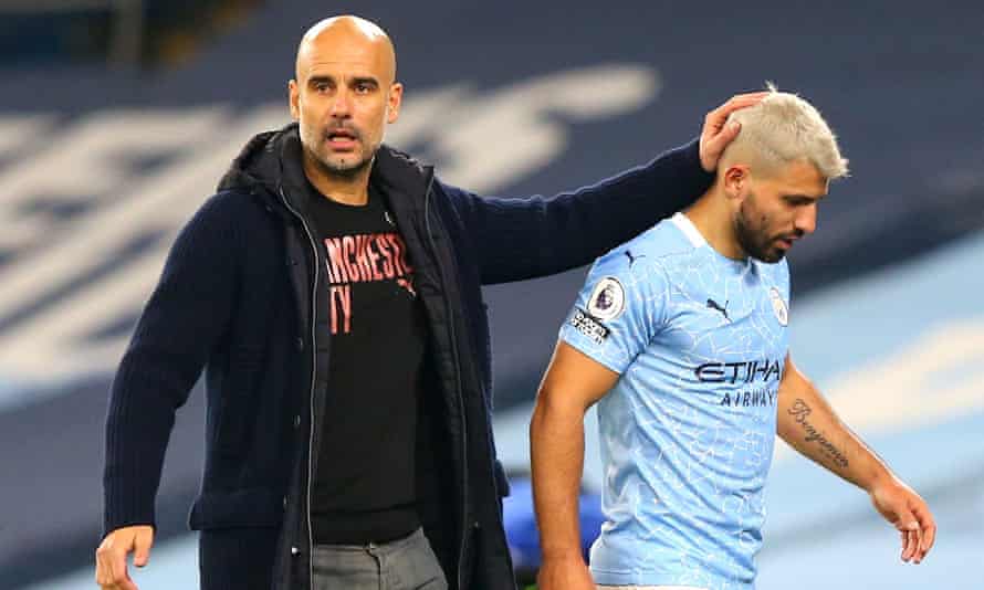 Pep Guardiola has not been able to call upon Sergio Agüero much because of injury and Covid.