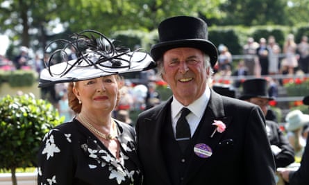 Sir Terry Wogan with his wife, Helen, as Royal Ascot in 2014.