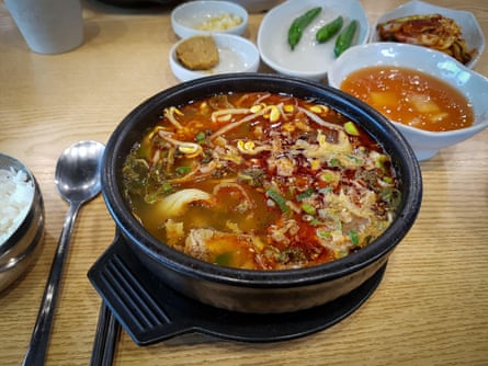 Haejangguk – or Hangover soup - eaten as a hangover cure in Korean cuisine.