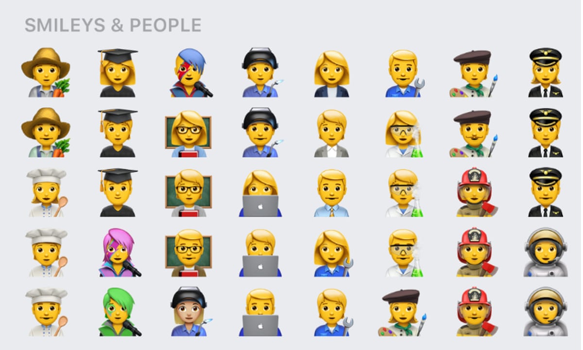 Apple Introduces Non Binary Emojis With New Set Of Inclusive Faces Apple The Guardian Apple Introduces Non Binary Emojis With New Set Of Inclusive Faces Apple The Guardian