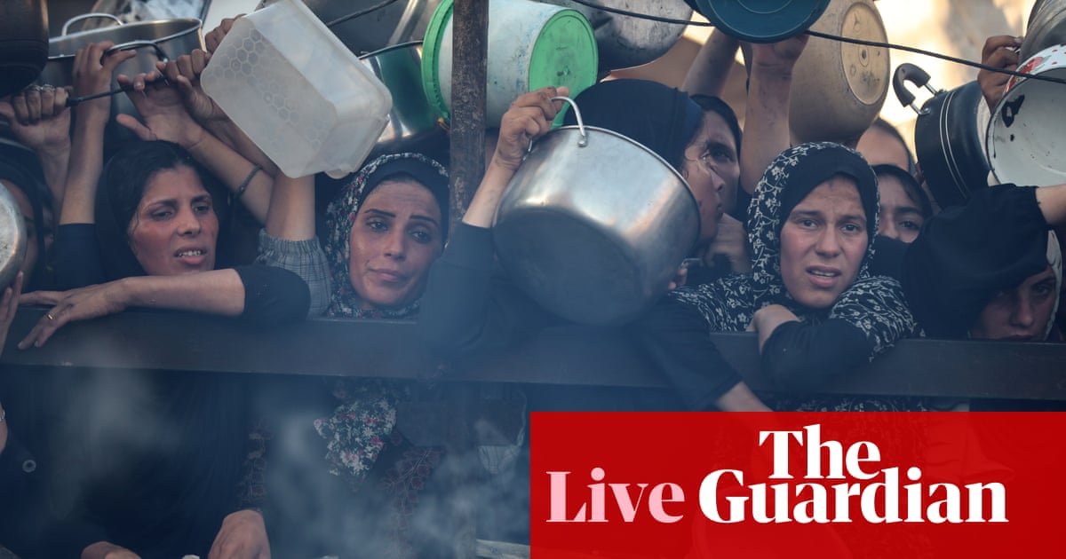 At least 93 reported killed queuing for food in Gaza as Israel issues fresh evacuation orders – Middle East crisis live