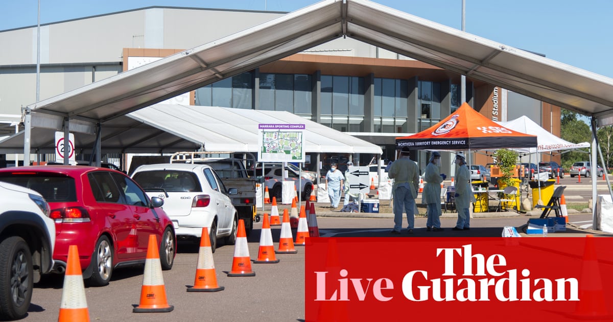 Australia live news update: Victoria and NSW record 10 Covid deaths; NT races to trace cases; Australia reaches 80% vaccination target