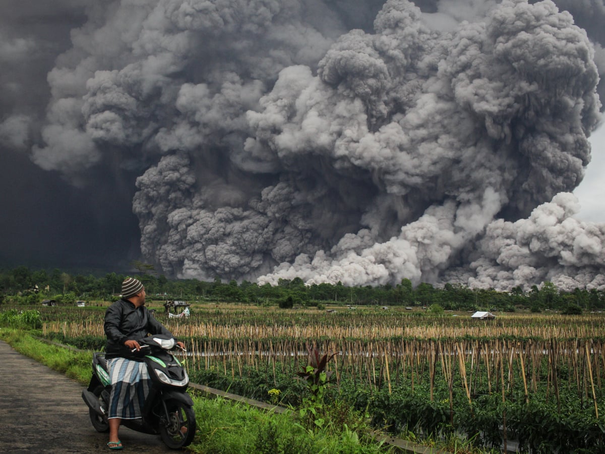 Mount Semeru volcano eruption in Indonesia prompts evacuations | Indonesia | The Guardian