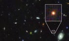 Supermassive black hole at heart of ancient galaxy 'far larger than expected'