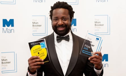 Marlon James, pictured at the 2015 Man Booker ceremony the night he won for A Brief History of Seven Killings.