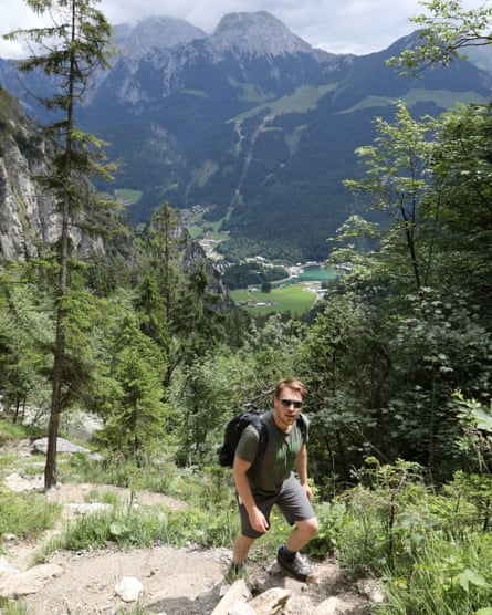 Conor hiking above Königssee