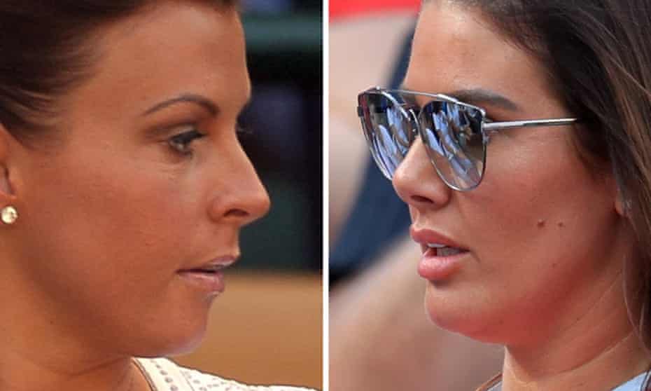Coleen Rooney (left) and Rebekah Vardy (right)