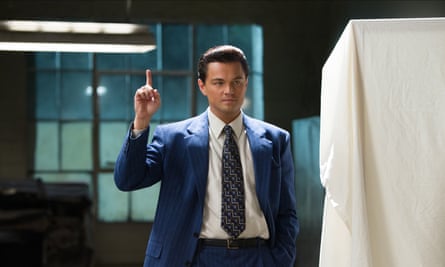 Leonardo Dicaprio in The Wolf Of Wall Street.