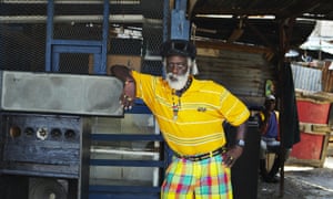 Jah Stitch on Princess Street, downtown Kingston in 2011.