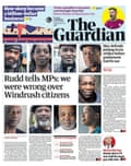 The Guardian’s 17 April front page