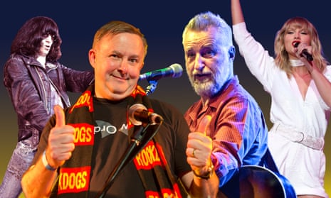 Mixing pop and politics … DJ Albo AKA Australian prime minister Anthony Albanese is a fond of quoting the Ramones, Billy Bragg and including Taylor Swift in his DJ sets. 