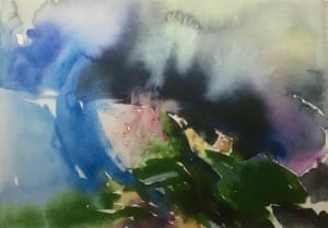 Towards Dachstien from Lichtersberg, Althusser, 1995, by Peter Puloy-Wey