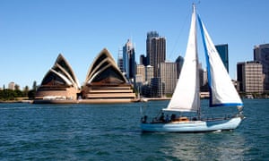 Sailing on Sydney harbour