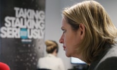 Amber Rudd during a visit to the Suzy Lamplugh Trust
