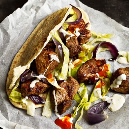 Lamb doner kebab.