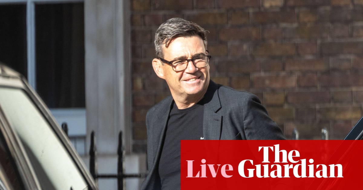 Andy Burnham to become new prime minister and lay out ‘10-year plan’ for the UK in No 10 speech – UK politics live