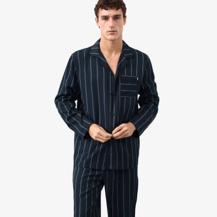 M&S Autograph Pure lyocell Striped Pyjama Bottoms