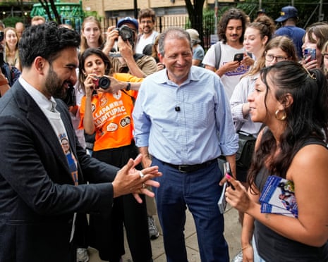 New York City mayor Zohran Mamdani, Brad Lander, activists and voters.