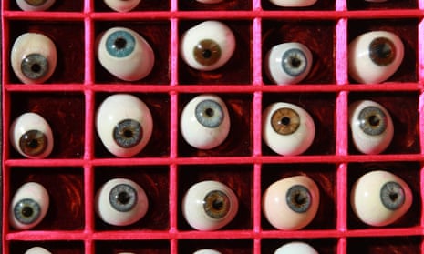 Hoffmann’s Sandman collects and feeds eyes to his children ... a drawer of antique glass eyes at the Science Museum in London.