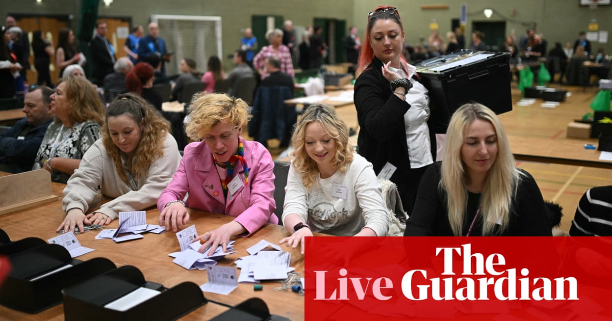 Local election results 2024: Tories expecting ‘difficult’ evening with counting in England and Wales under way – live | Local elections 2024
