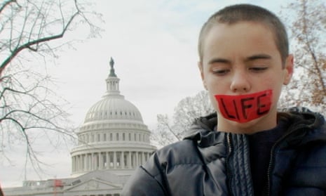 Levi O’Brien was 12 years old when he was featured in Jesus Camp. Camp activities included protesting abortion outside the supreme court.