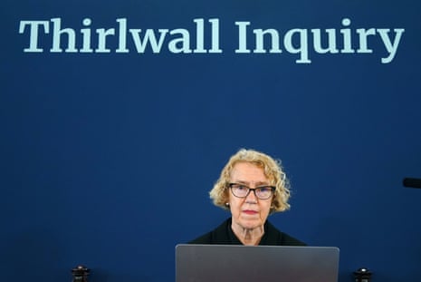 Lady Justice Thirlwall was appointed to chair the inquiry in September 2023.