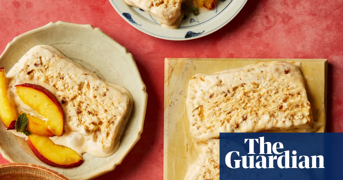 Helen Goh's recipe for honey and almond semifreddo with nectarines | The sweet spot