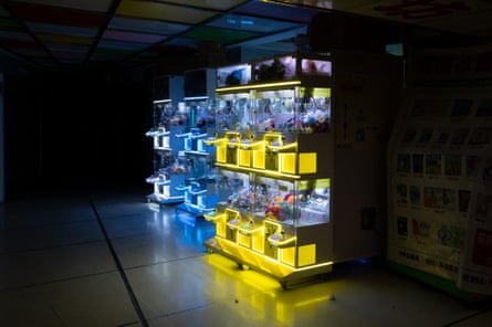 Claw machines in Kwai Chung Plaza, Hong Kong, on 27 June 2026.