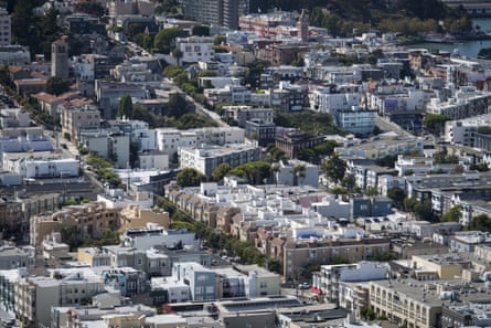 An aerial image of a part of San Francisco.