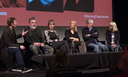 Jez Butterworth, Paris Lees, Joely Richardson, Tom Courtenay and Rita Tushingham during the Working-Class Heroes event.