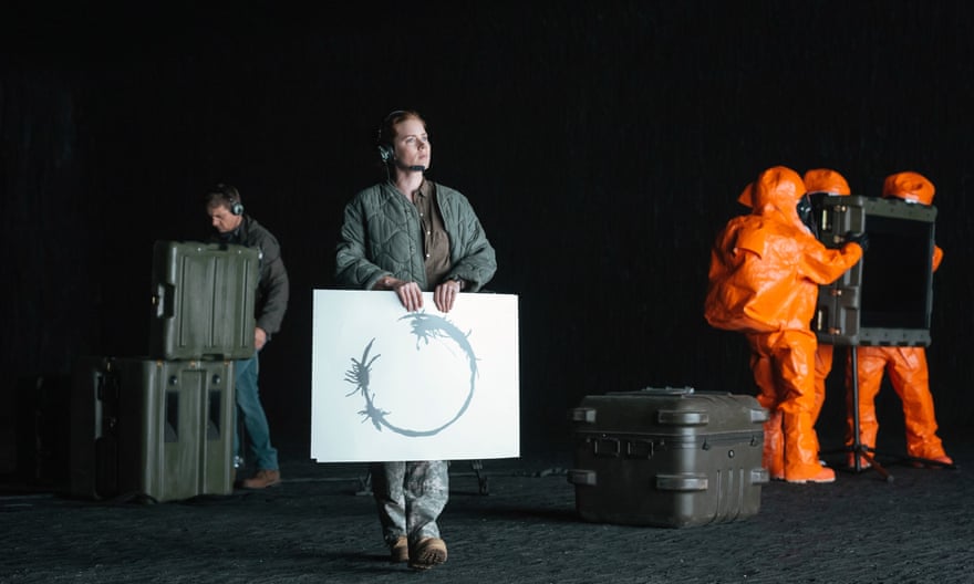 Amy Adams in Arrival, the 2015 film based on a short story by Ted Chiang.