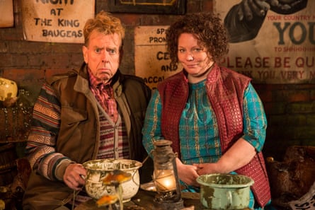 ‘Vic was my own personal coach’ … Joanna Scanlan in Fungus the Bogeyman with Timothy Spall.