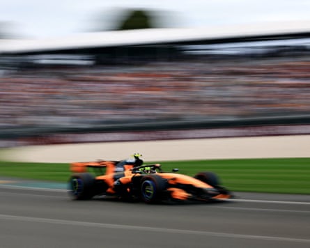 McLaren’s Lando Norris in qualifying