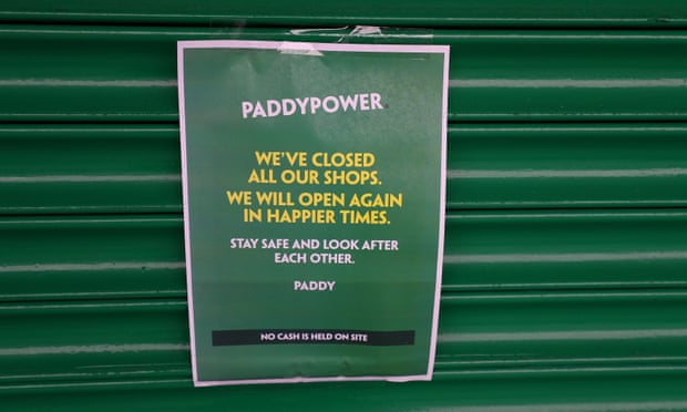 A closed bookmakers.