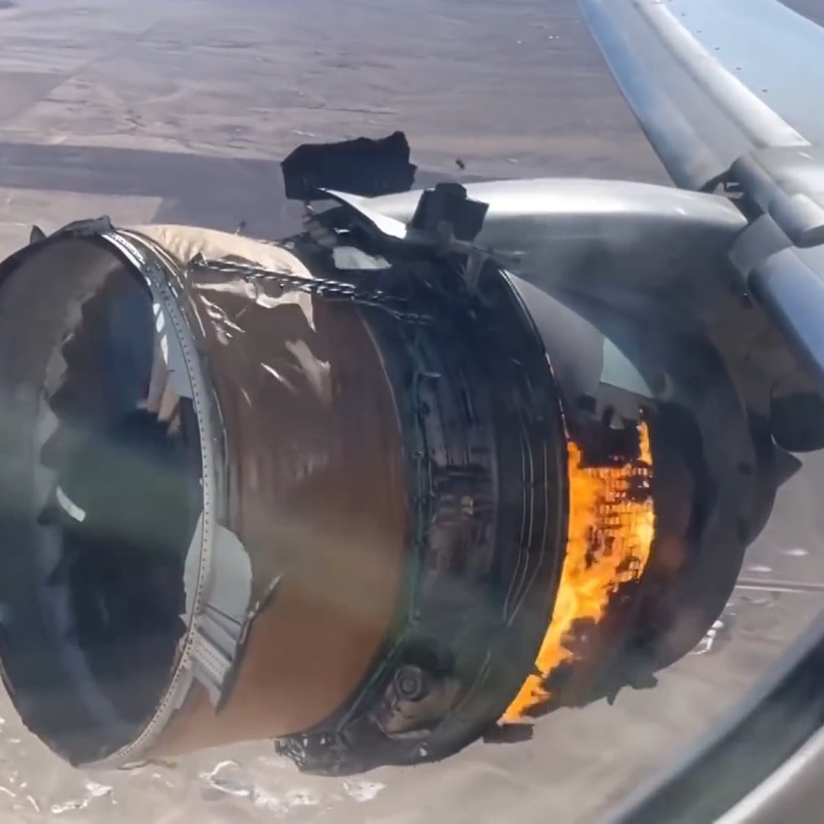 Uk Bans Some Boeing 777s From Airspace After Engine Fire Over Denver Boeing The Guardian