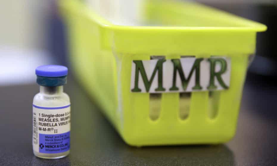 Many parents, especially in London, did not take their children for the two shots of MMR vaccine at the ages of 1 and nearly 4.