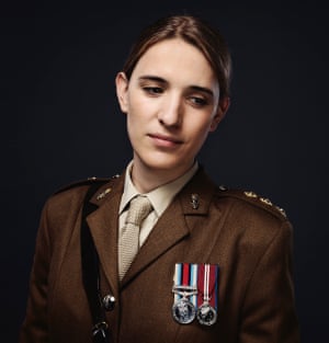 Captain Hannah Graf MBE, for Pride in LondonPhotographed as part of a commission for Pride in London, Captain Hannah Graf rose to be the highest-ranking transgender woman in the British army. Since coming out in 2013, she has advised on the army’s transgender policy and in 2019 was awarded an MBE for services to the LGBTQ+ community in the military