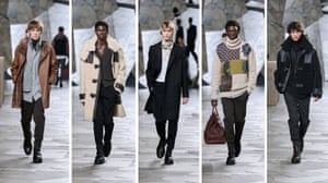 HermesWith designers playing to their strengths for AW23, Véronique Nichanian at Hermès went hard on leather, or rather butter soft with trench coats, trousers and Harrington jackets. Sophisticated and sexy, a finale of evening wear styled with louche silk scarves proved a hit with actor James Norton who sat front row. Shearling jackets saw a near blanket return to collections – one Paris PR quipped it was a direct result of the national ban on outdoor heaters on bar terraces in France – with those from Hermès the best and most luxurious on show.