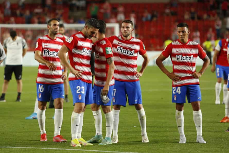 Agony for Granada after their relegation.