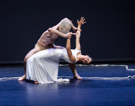 Edd Mitton and Abigail Attard-Montalto in Errand into the Maze by Yorke Dance Project at Linbury theatre, London, in 2024.