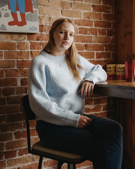 A portrait of a young girl