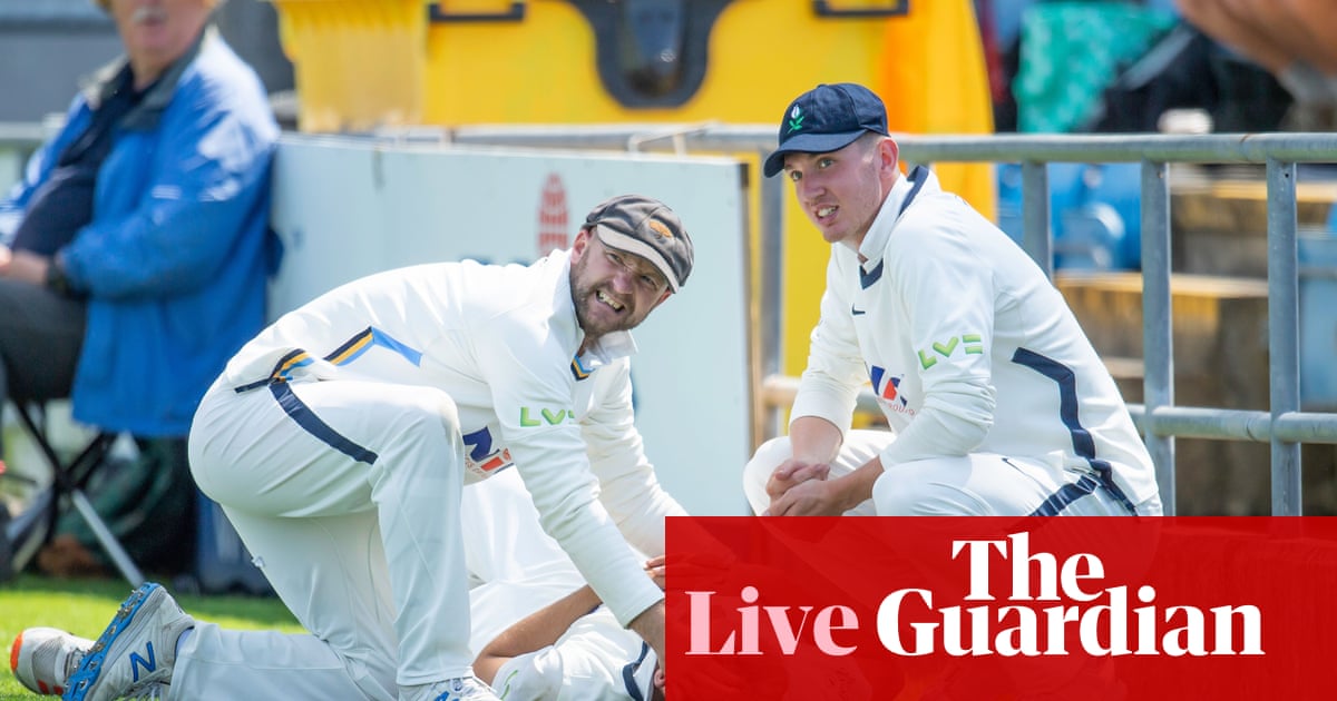 Yorkshire’s Dom Leech sustains horror injury: county cricket – as it happened