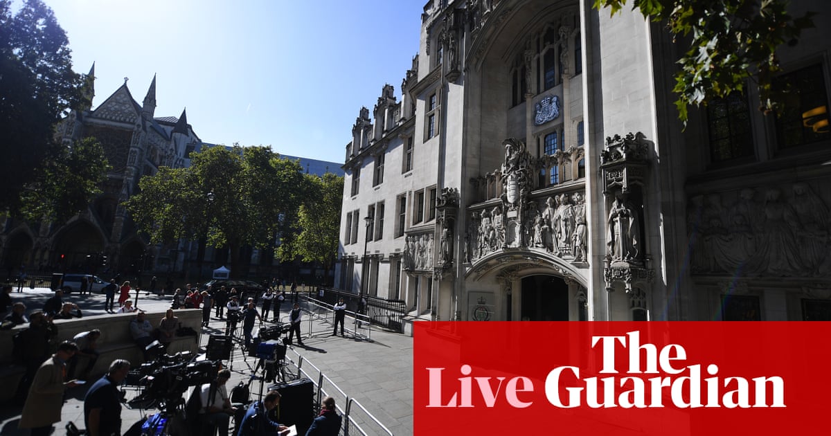 Brexit: 'Mother of parliaments shut down by father of lies', QC tells court in jibe at Boris Johnson – live news