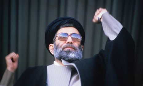 Talks of ‘economic jihad’ go back to the 1979 Revolution and the heroism of the 1980-88 war with Iraq. Ali Khamenei, then president, speaking on the anniversary of the Iranian Revolution, in 1986.