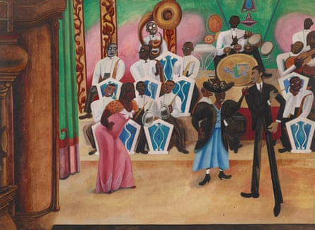 The Band, 1934, by Burra.
