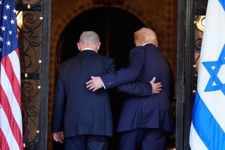 President Donald Trump and Israel’s PM Benjamin Netanyahu at Trump’s Mar-a-Lago club, 29 December 2025.
